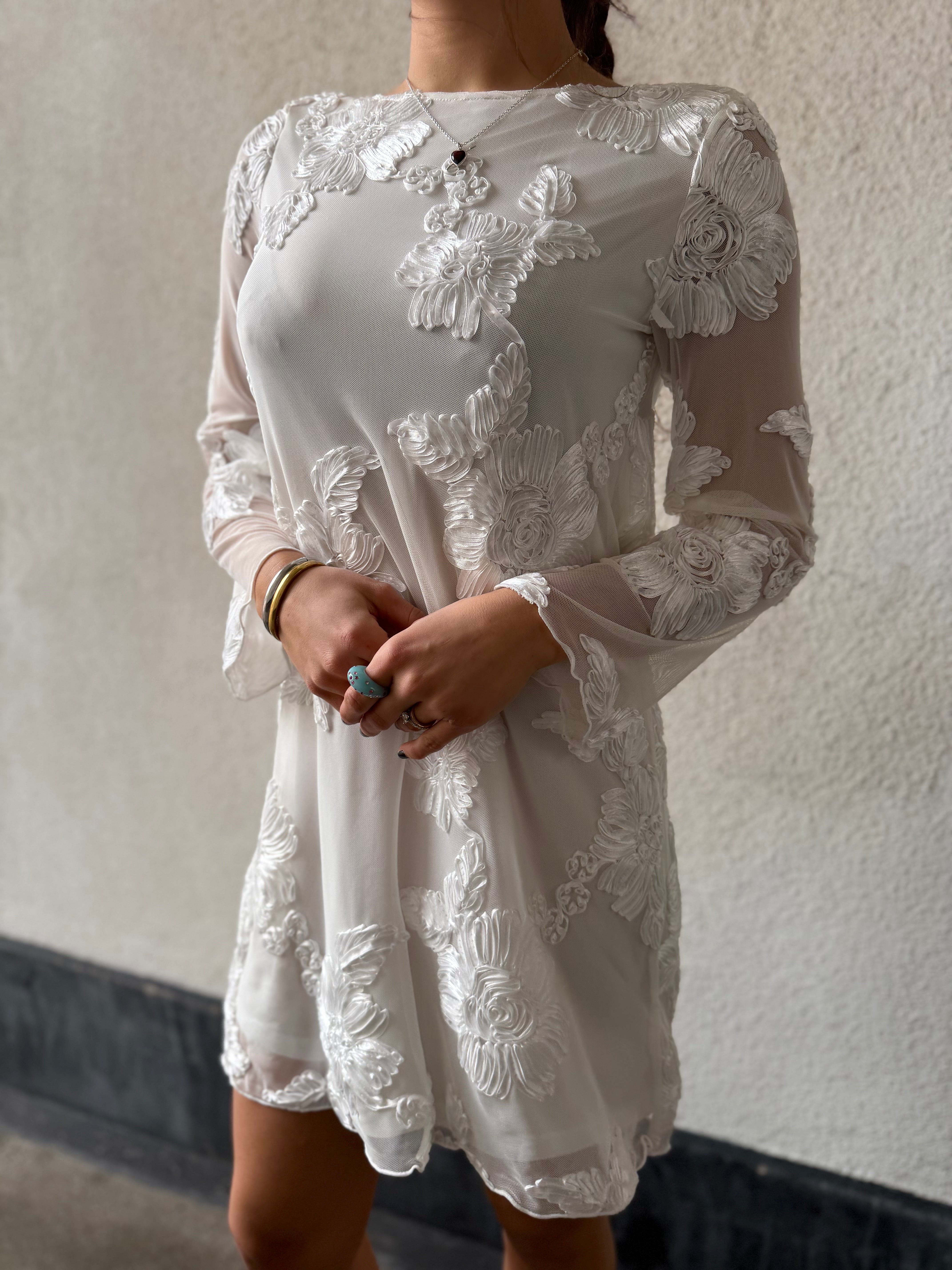PCEVA Short Dress - Cloud Dancer
